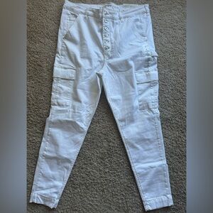 NWT Women’s American Eagle ‘Cool White’ Super Hi-Rise Jegging-Size 18
